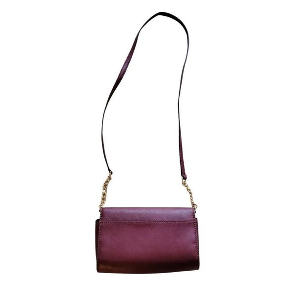 Kate Spade New York Cherry Juice Leather Ava Flap Chain Wallet Crossbody Bag - Picture 5 of 12